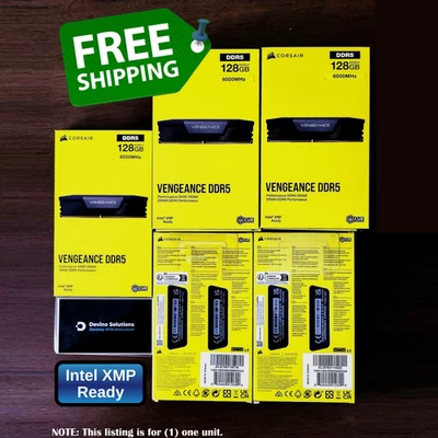 CORSAIR Vengeance DDR5 RAM 128GB (2x64GB) 6000MHz CL40-50-50-96 1.35V Intel XMP