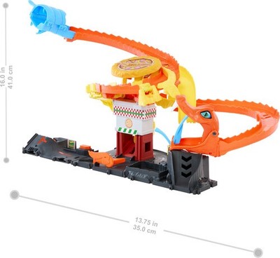 Mattel - Hot Wheels City Pizza Slam Cobra Attack Playset with 1:64