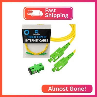 PacSatSales - 3M / 10ft SC/APC Fiber Optic Internet Cable - Simplex - Single Mod