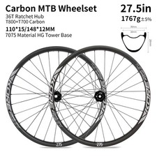 Set ruote bici mtb 27,5/29 in carbonio 28 fori 110*15/148*12MM HG Boost ruote