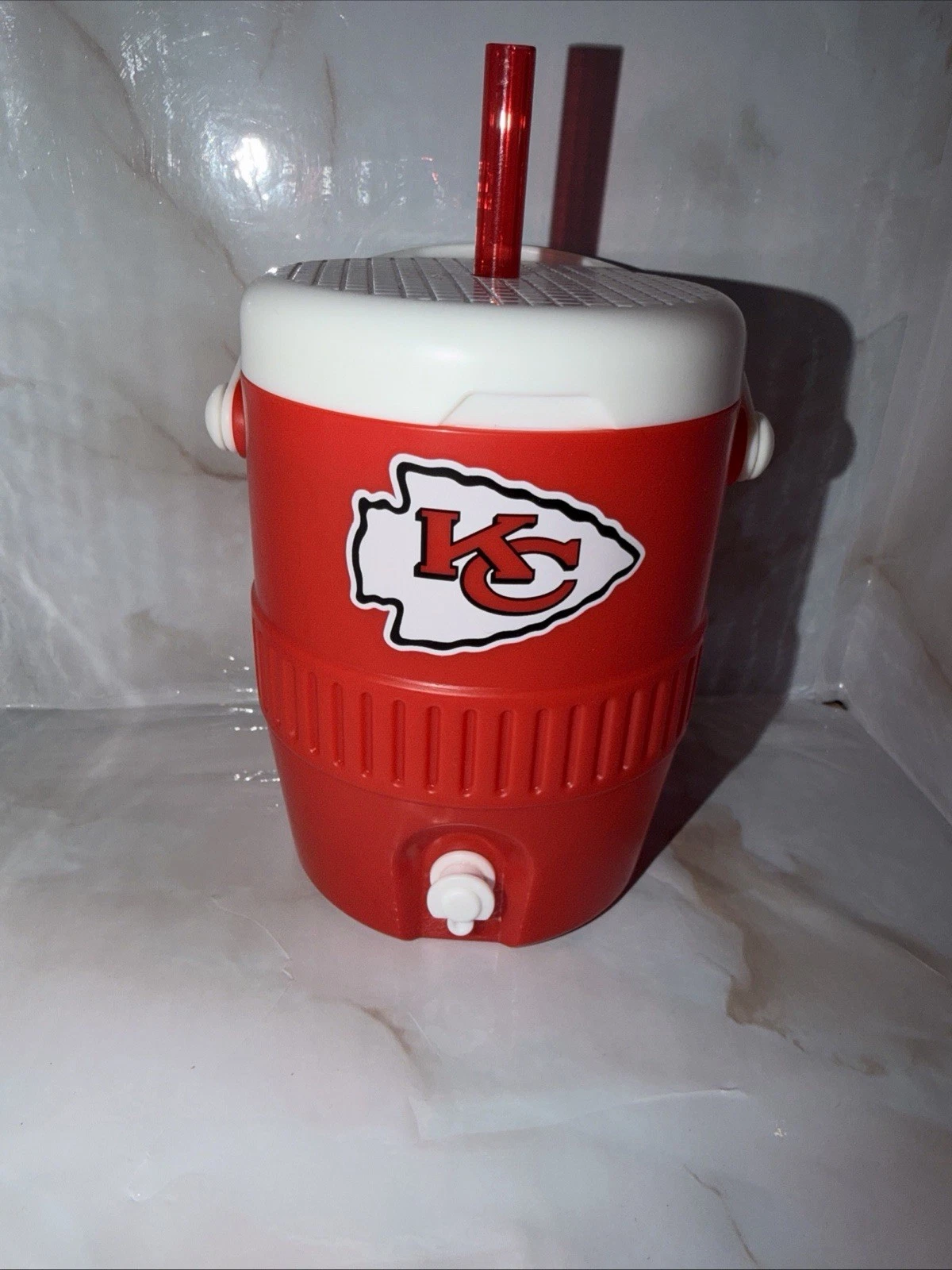 Kansas City Chiefs 16oz Mini Water Cooler Drink Cup Stadium Souvenir Red Jug