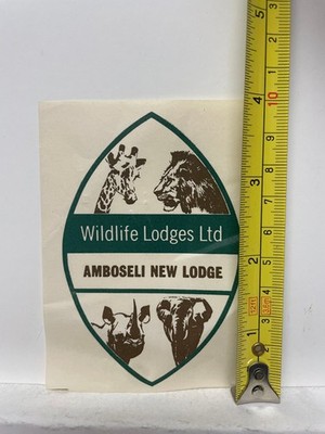 Amboseli New Lodge Wildlife Lodges Ltd Kofferanhänger Kenya Safari Original Grün