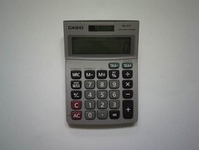 Casio Calculator MS-80TV Two Way Power Solar Desktop Tested Working