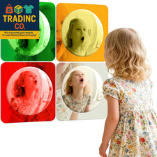 4 Pieces Sensory Wall Mirror, Scandinavian Natural Decor Acrylic Bubble Mirror,