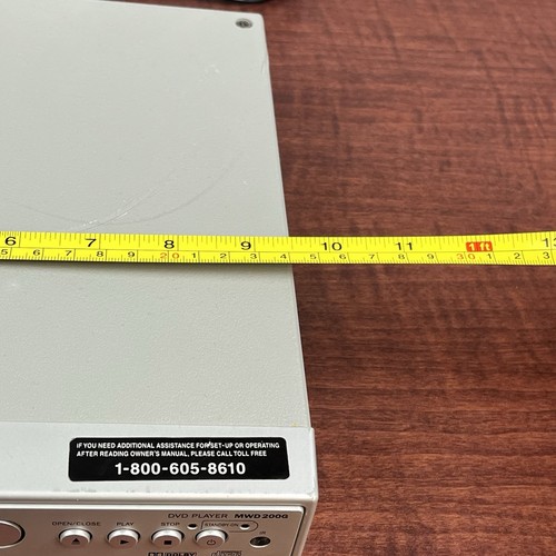 Reproductor de DVD/CD de video digital Magnavox MWD200G, sin control remoto - probado funcionando - Imagen 9 de 15