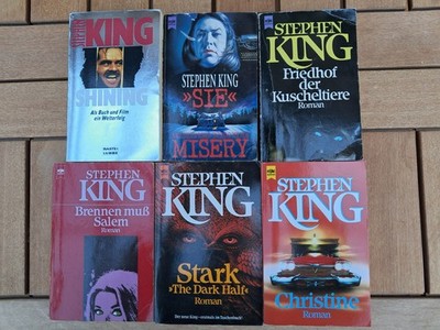 5x Stephen King: Shining, Salem, Stark, Christine, Sie,    fast guter Zustand