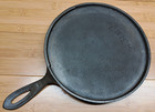 Antique Pre Griswold ERIE 2nd Series No 7 Cast Iron Griddle 1886-1905 Sits Flat — photo 1