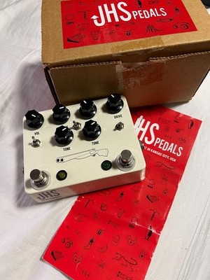 JHS Pedals Double Barrel V3 2-in-1 Overdrive Guitar Pedal Used