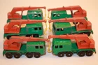 Lot of 6 Vintage 1965 Matchbox Lesney Eight 8 Wheel Crane #30 Trucks BPW