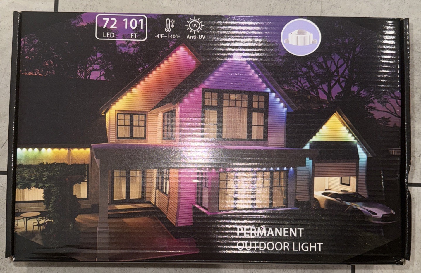S 101ft W/  72 Led Rgb String Lights Unbranded