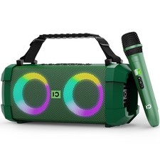60W Portable Bluetooth Speaker with Wireless Microphone Party Microphone and ...