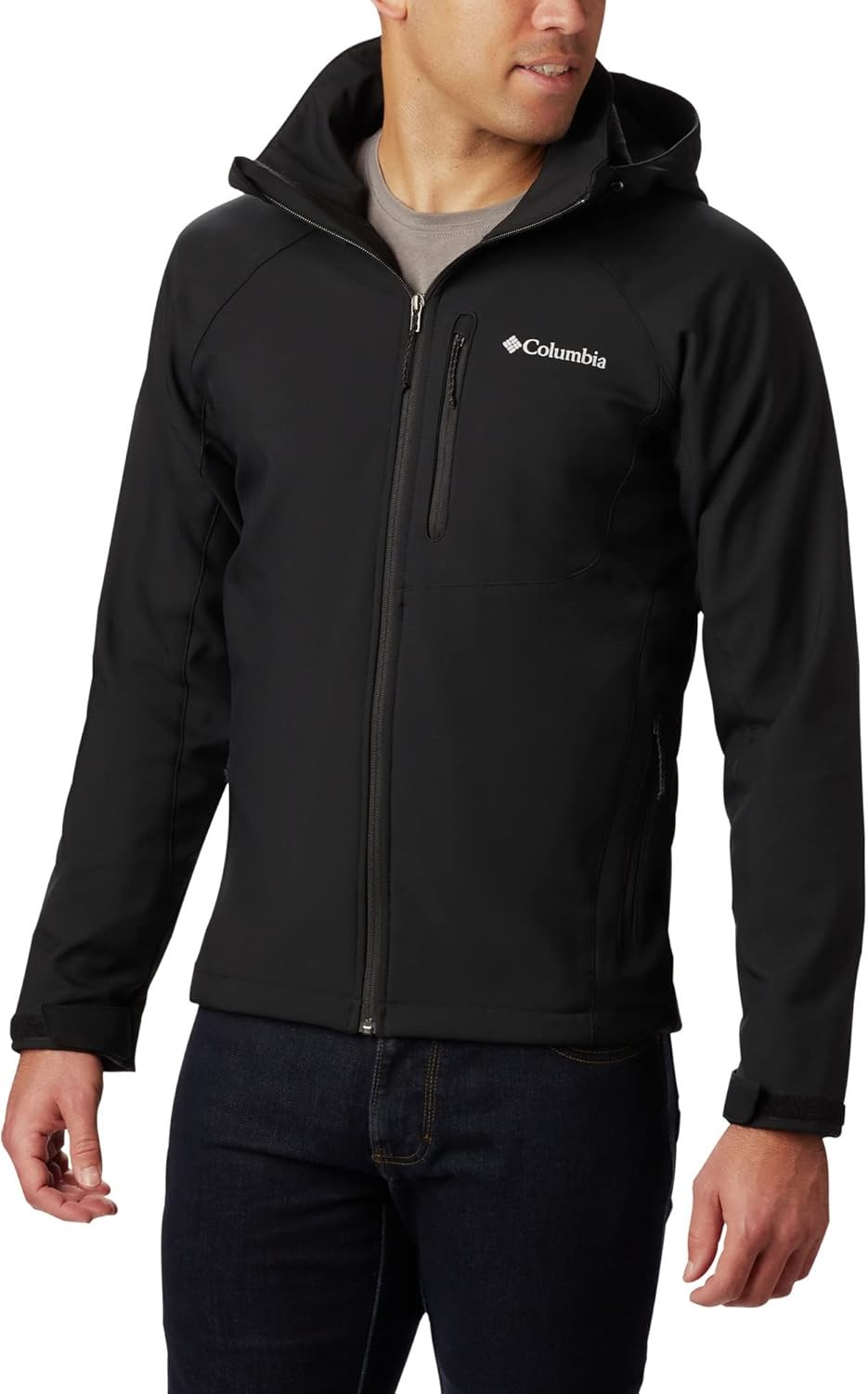Chaqueta Columbia Softshell para hombre Cascade Ridge II negra XS