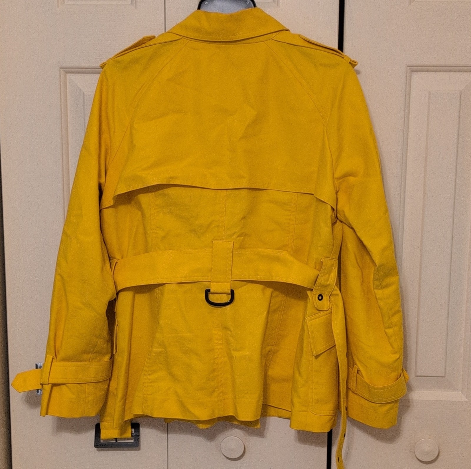 Pendleton Petite Yellow Double-Breasted Belted Li… - image 4