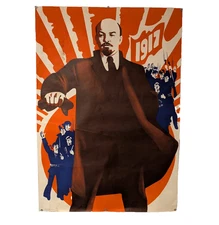 Soviet Russian Original POSTER USSR - agitation propaganda Lenin 1979