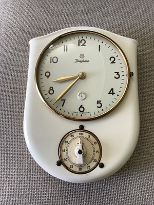 Junghans Küchenuhr Wanduhr Keramik Vintage