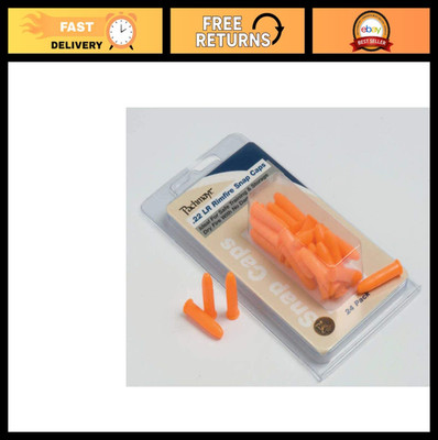 22 LR Plastic Safety Snap Caps (24 Pack) - Orange, One Size, Ideal for Training
