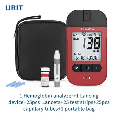 #ad URIT Blood Hemoglobin Test Kit 25 Test Strips Hemoglobin Test for Home $64.98