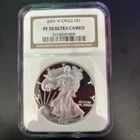 2003 W S$1 AMERICAN EAGLE 1 OZ NGC PF 70 ULTRA CAMEO