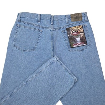 Wrangler Blue Ridge Mens Relaxed Fit Jeans 38x29 Light Wash Cotton Denim