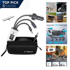 Starlink Mini 3-in-1 Cable 10FT USB-C to DC Charger with Voltage Display for ...