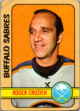 1972-73 TOPPS HOCKEY CARD #31 ROGER CROZIER BUFFALO SABRES
