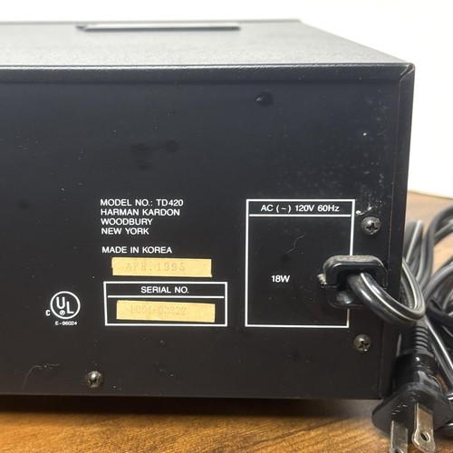 Harman Kardon TD 420 Dolby Cassette Deck - NOT WORKING - PARTS/REPAIR ONLY *READ - Picture 9 of 9