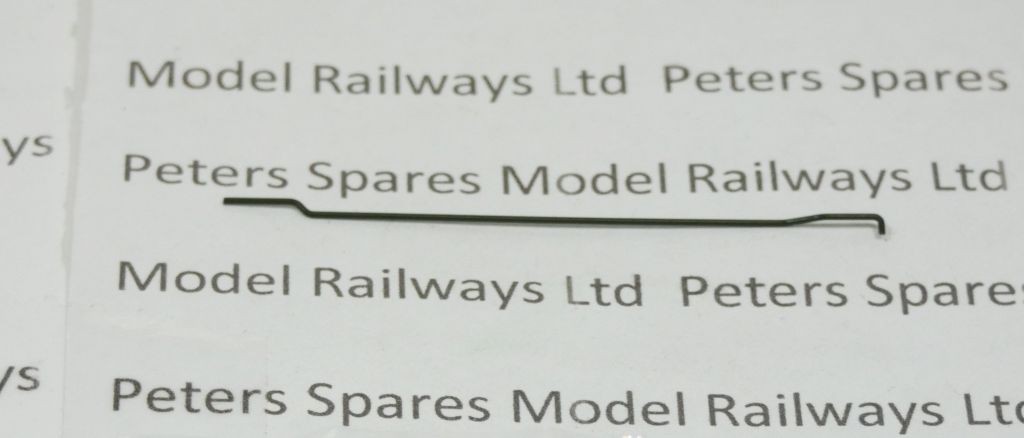 Dapol 115342 14xx O Gauge Handrail Cab Side 1 Green