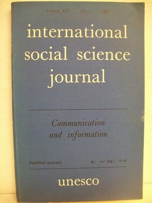 international social science journal. Volume XIV. No. 2. Communication and infor