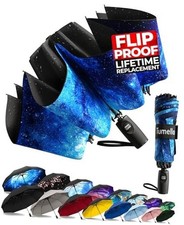 Inverted Windproof Umbrella, Large, Strong, Light, Portable, C. Stellar Glow