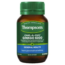 Thompson's One-A-Day Ginkgo 6000 60 Capsules