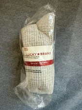 Lucky Brand (6 Pair) Woman's Boot Socks  Shoe Size 5-10   NEW WITH TAGS