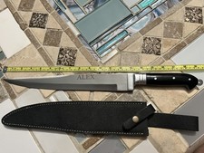 19" Pakistan Stainless Fixed Blade Bowie Knife plastic Handle w/ sheath Alex NEW