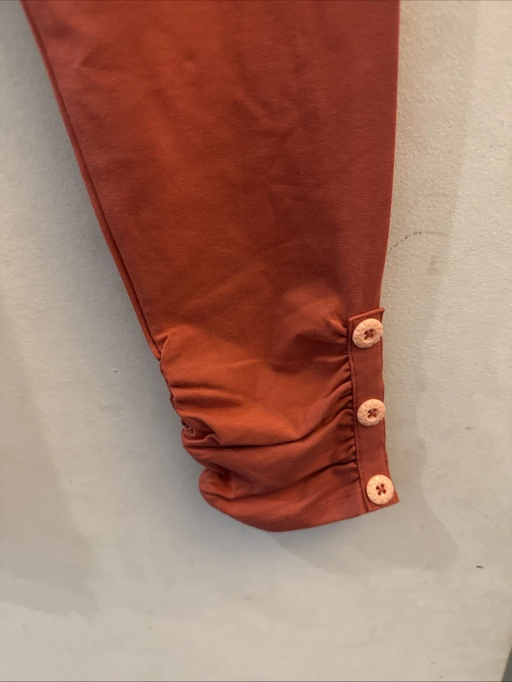 全新带标签 MATILDA JANE Just Imagine Sloan 女孩纯色纽扣袖口紧身裤 16 码全新 — 第 4/4 张图片