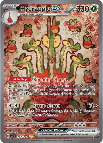 Hydrapple ex - 167/142 - Pokemon Stellar Crown Special Illustration Rare NM