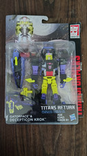 Deluxe Class Gatorface & Decepticon Krok     Transformers Titans Return  2016