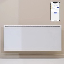 Adax Iver Wifi Electric Panel Heater / Radiator, Glass, Wall Mounted, IPX4