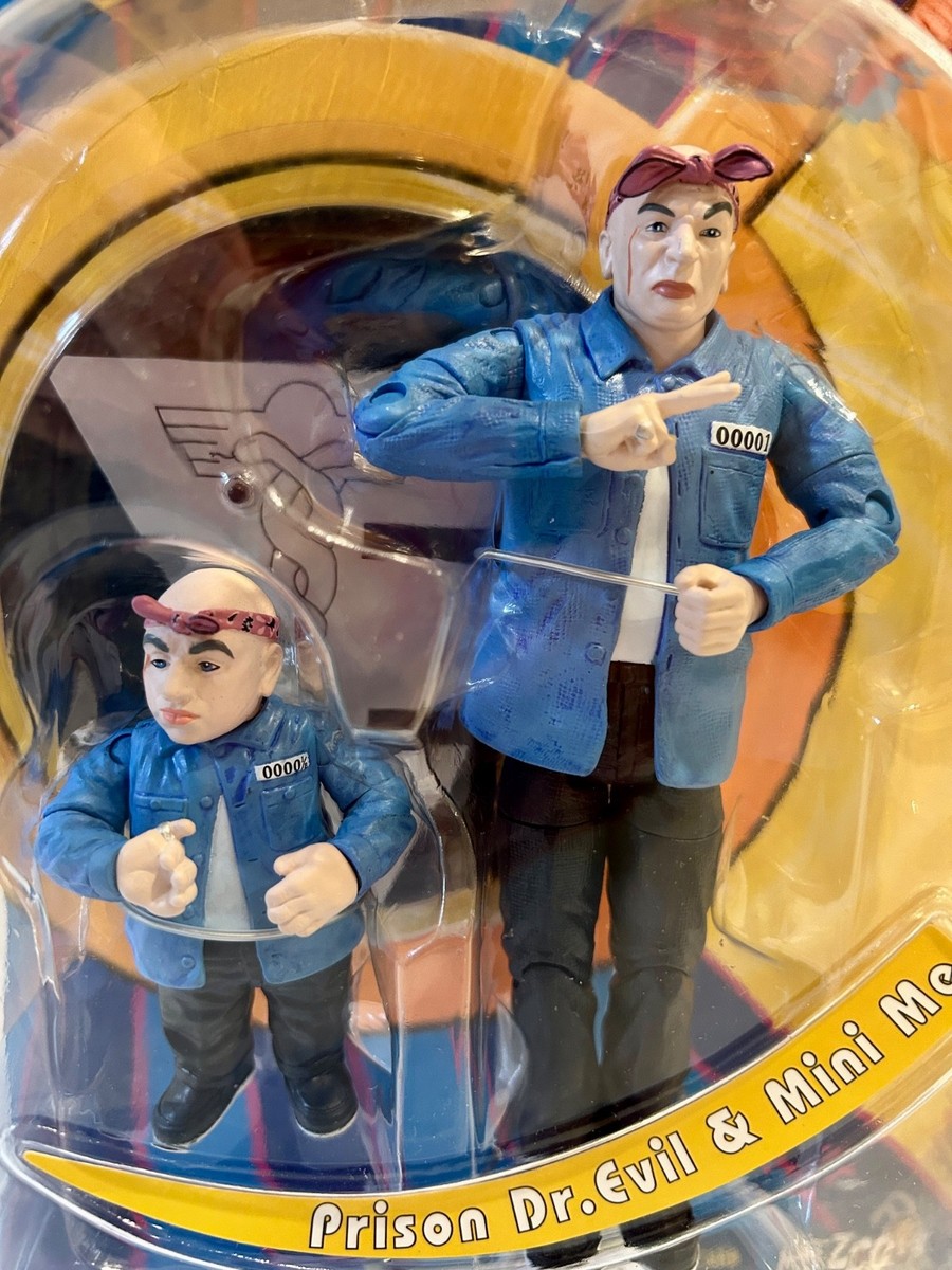Austin Powers Prison Dr. Evil and Mini Me 2002 Mezco Action