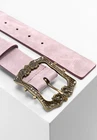 High quality JIL SANDER navy BELT leather belt SUEDE belt size M lilac