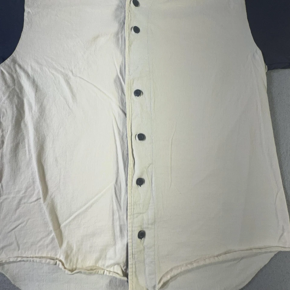 Champion Shirt Mens XL White Navy Button Up Baseball Jersey Athletic Tee - Image 2 of 4