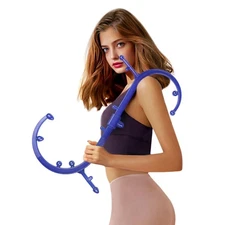 Back Massage Hook Trigger Point Massager Tool, Handheld Massage Cane Therapy ...