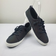 Sperry Pier Wave LTT Iridescent Black Women's Sneaker 9 M Memory Foam NIB