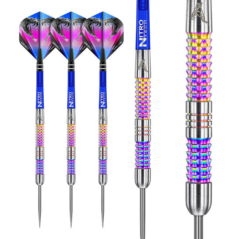 ダーツ Peter Wright Snakebite Rainbow Mamba2BA 24 GRAM PETER WRIGHT RED DRAGON SNAKEBITE RAINBOW MAMBA 90