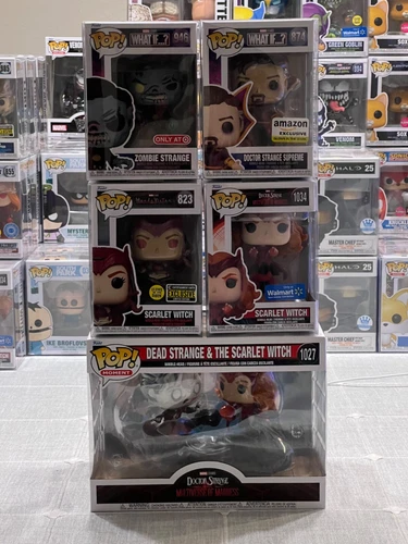 Funko Pop Doctor Strange and Scarlet witch Funko Pop Lot of 5! 🔥🔥🔥