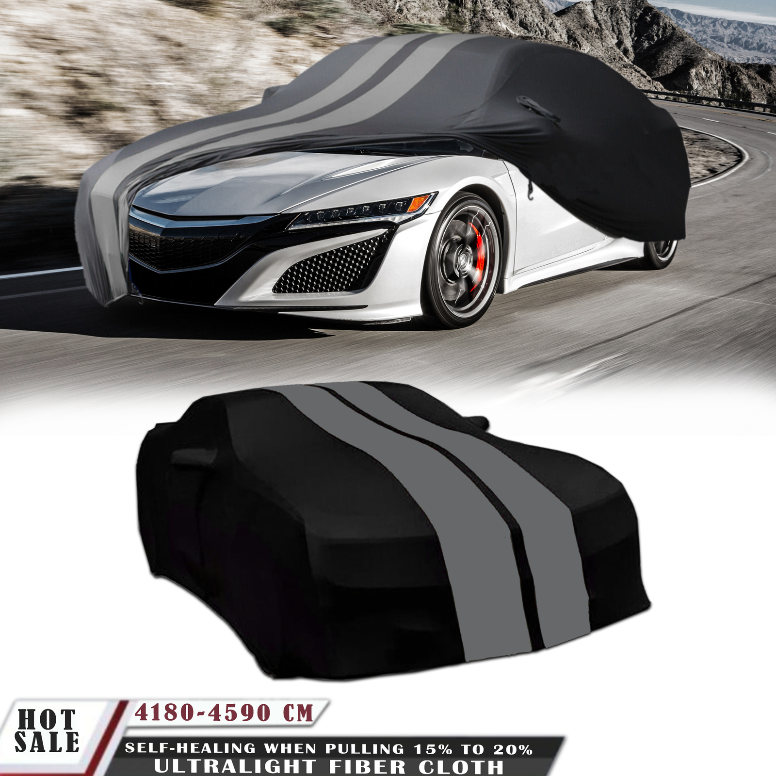 Satin Soft Stretch Indoor Car Cover for Honda NSX NSX-R Scratch Dustproof Protection  