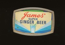 F8 - JAMES SUPER GINGER BEER BRASS BELT BUCKLE