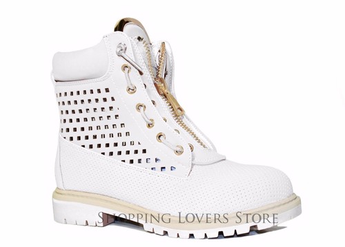 SCARPE DONNA Scarponcini Stivaletti STIVALI Stringati Zip Anfibi Traforati A28 - Foto 6 di 6