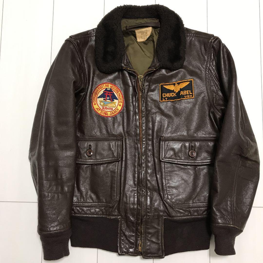 Vintage 1970s US Military Real G-1 Flight Jacket Leather Vintage 1970s US Military Real G-1 Flight Jacket Leather