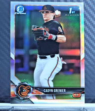 Cadyn Grenier 2018 1st Bowman Chrome Draft REFRACTOR SP #BDC-134 - Orioles RC