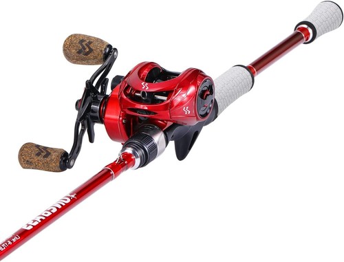 Lightweight 2-Piece Spirit Flame Fishing Combo with High-Speed 8.0:1 Gear Ratio - Picture 3 of 9