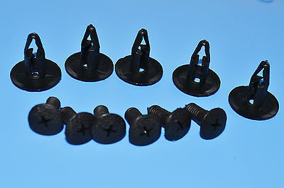 TOYOTA Noir ENJOLIVEUR PLASTIQUE Attache Clips réparation pare-choc Aile TOYOTA Noir ENJOLIVEUR PLASTIQUE Attache Clips réparation pare-choc Aile